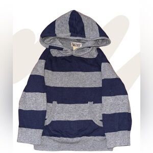 Casual Stripe Sweater w/ Hood
